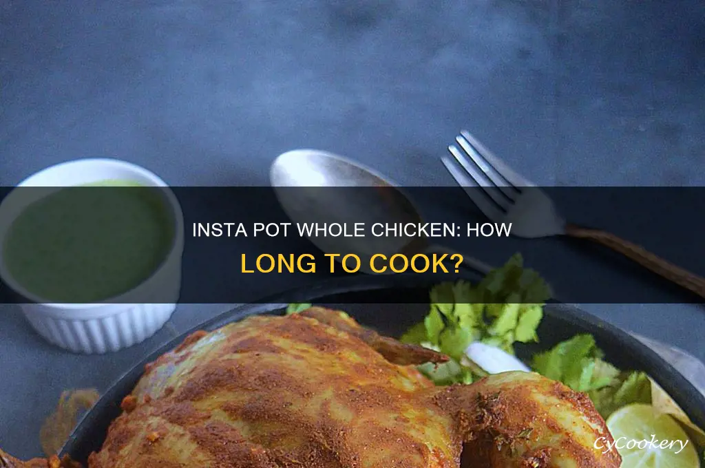 how long to cook whole chicken in insta pot