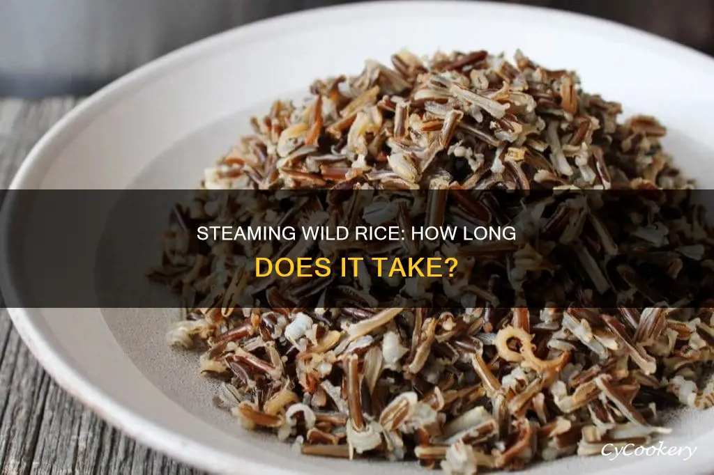 how long to cook wild rice in a steamer