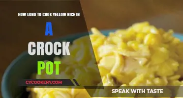 The Perfect Yellow Rice: Crock-Pot Cooking Time