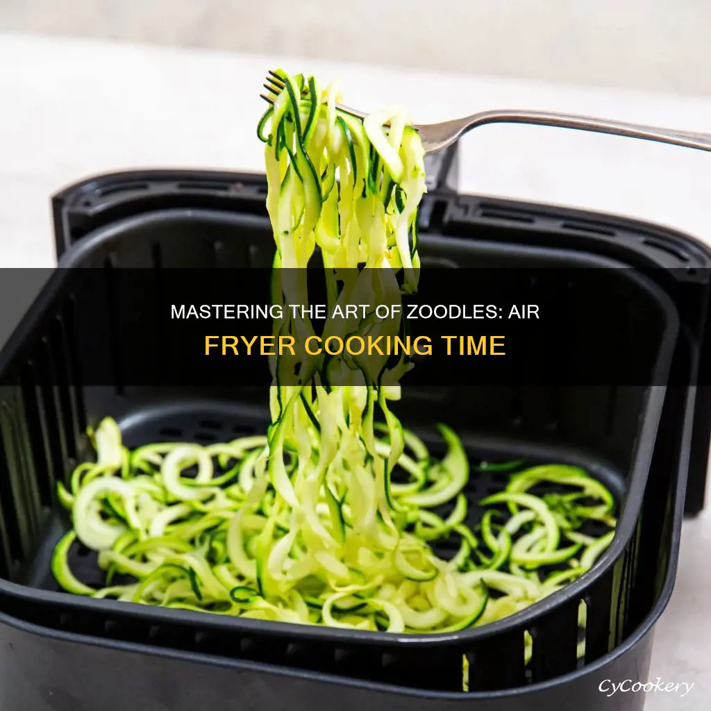 how long to cook zoodles in air fryer