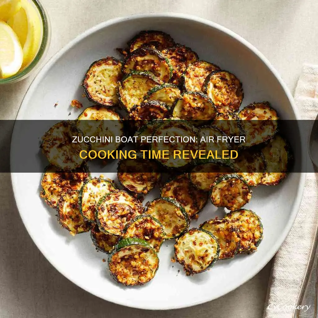 how long to cook zucchini boats in air fryer