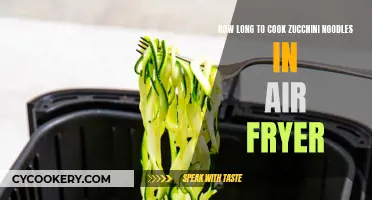 Perfectly Cooked Zucchini Noodles: Air Fryer Tips and Times