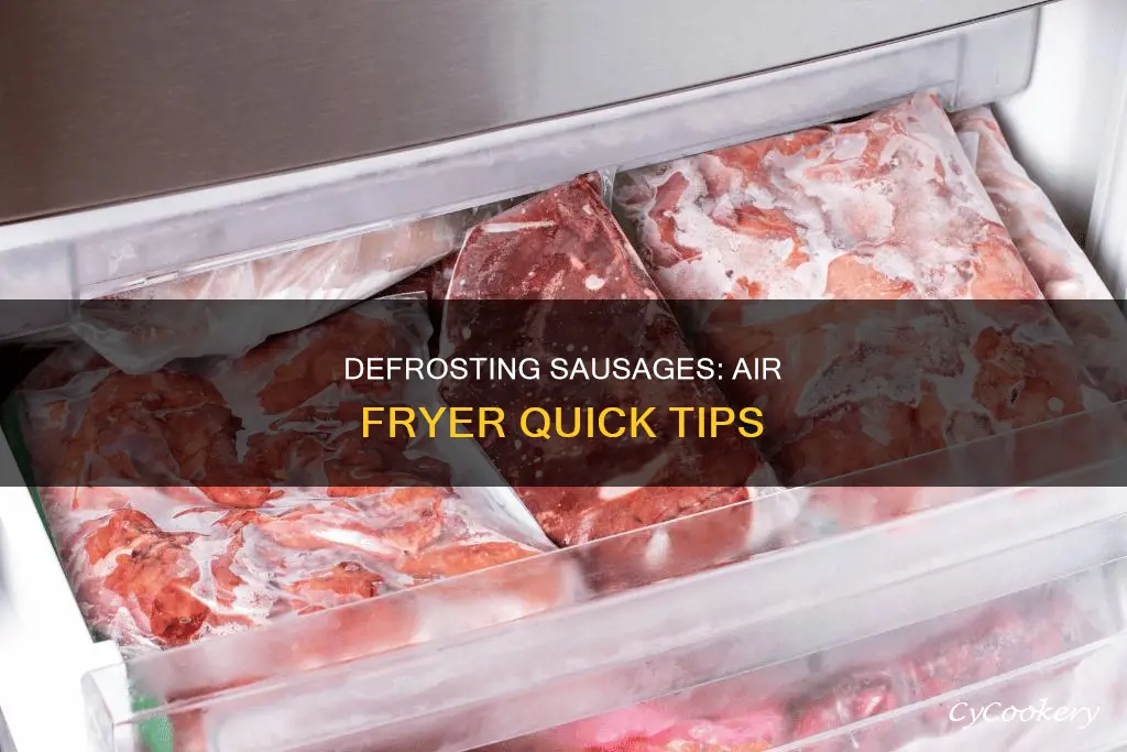 how long to defrost sausages in air fryer