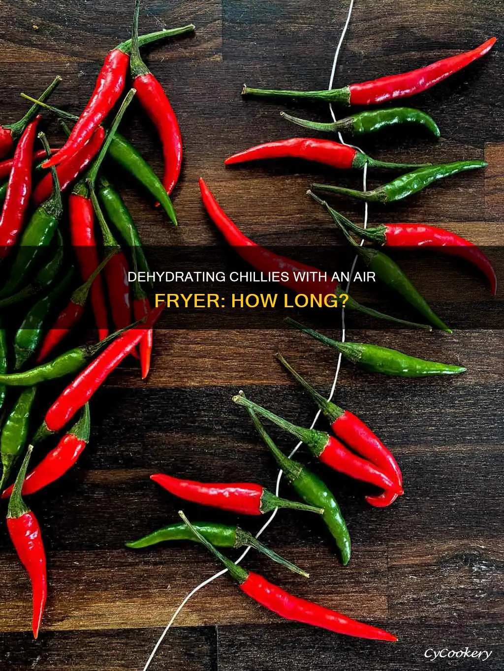 how long to dehydrate chillies in air fryer