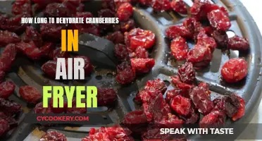 Dehydrating Cranberries: Air Fryer Time and Tips