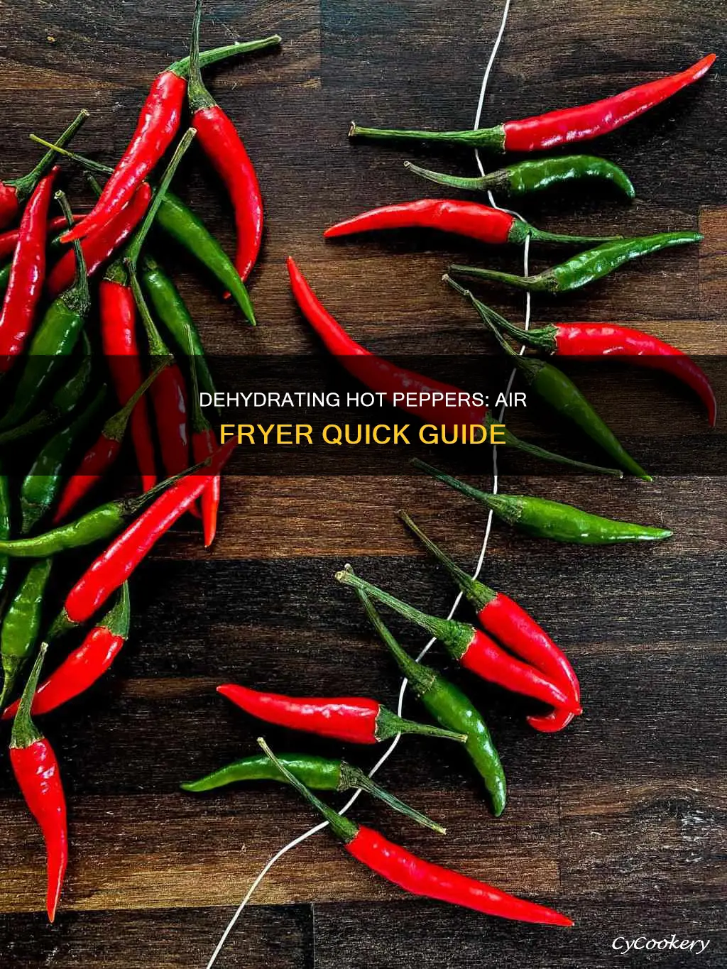 how long to dehydrate hot peppers in air fryer