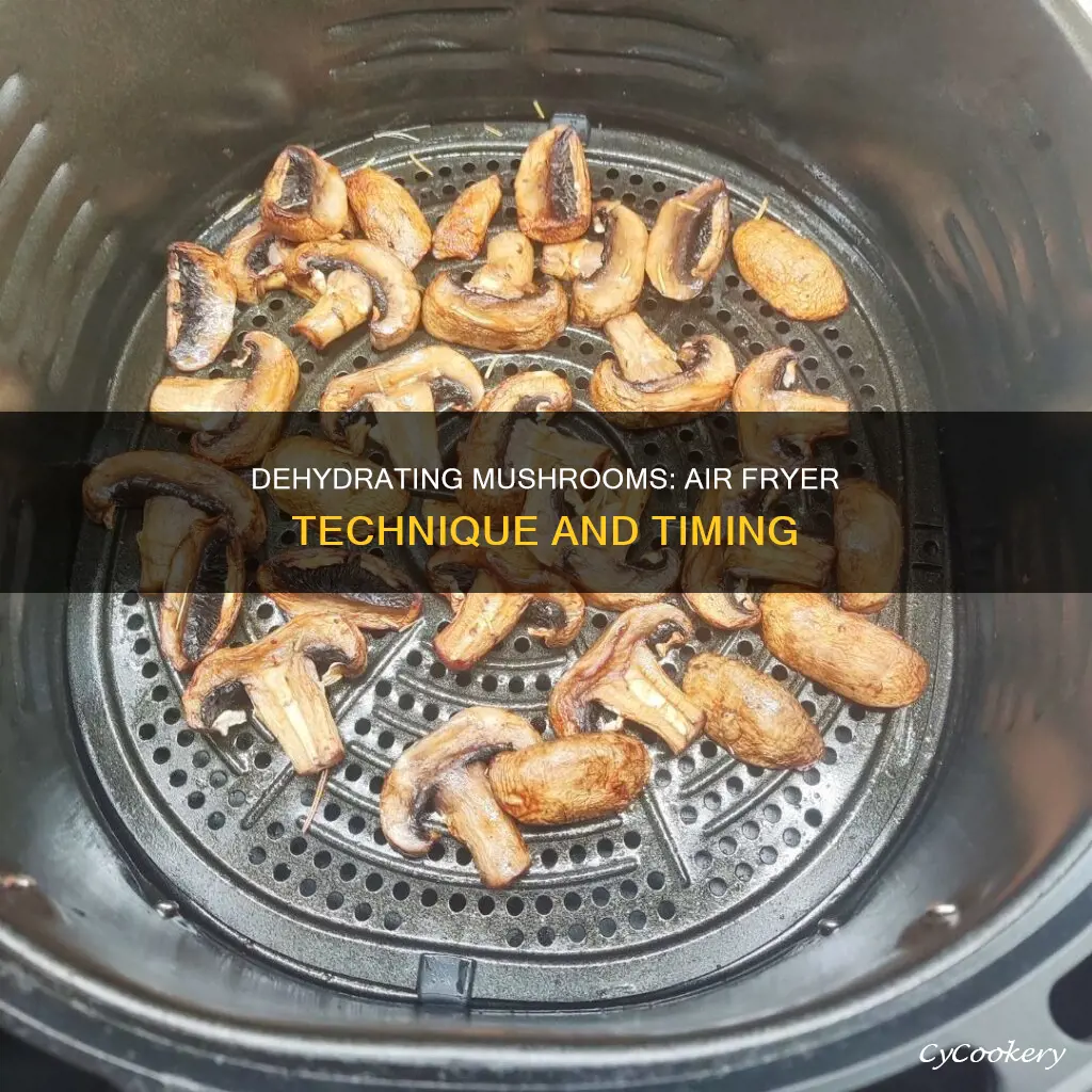 how long to dehydrate mushrooms in air fryer