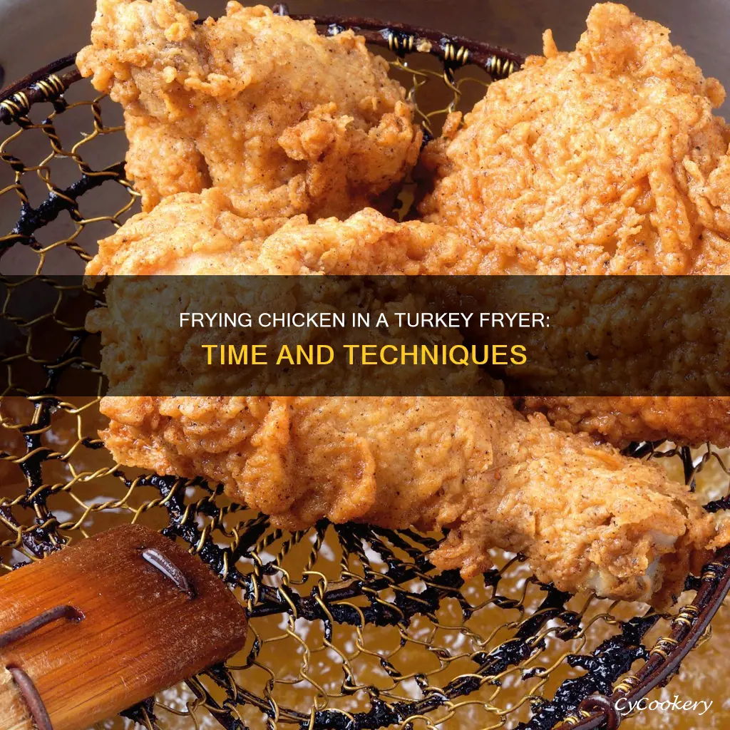 how long to fry a chicken in a turkey fryer