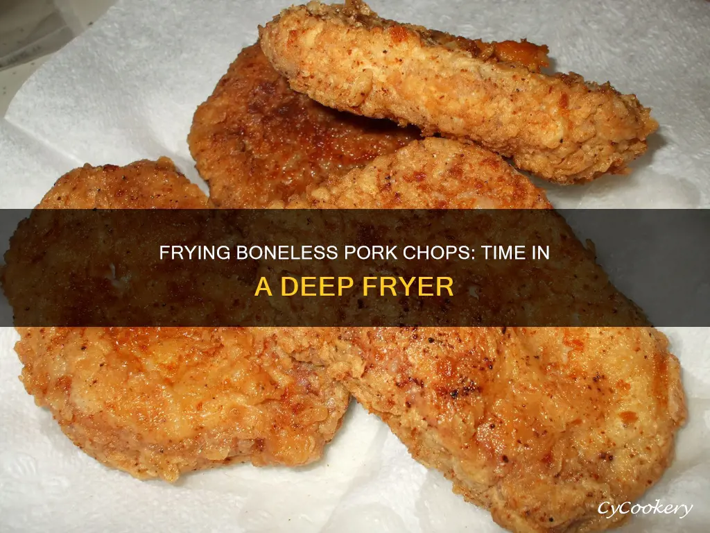 how long to fry boneless pork chops in deep fryer