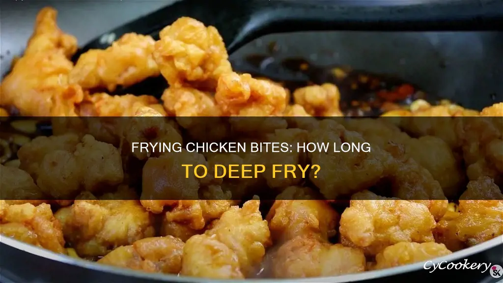 how long to fry chicken bites in deep fryer