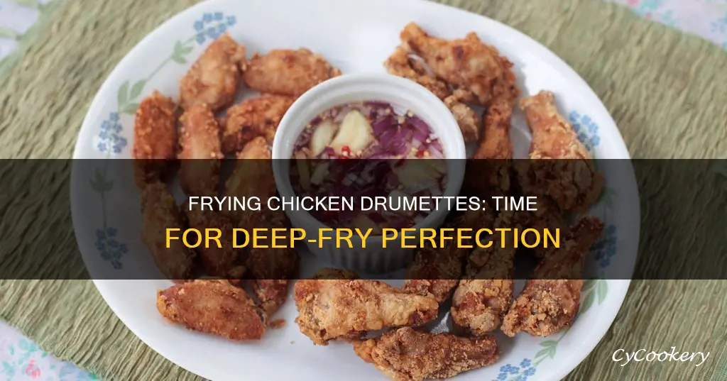 how long to fry chicken drumettes in deep fryer