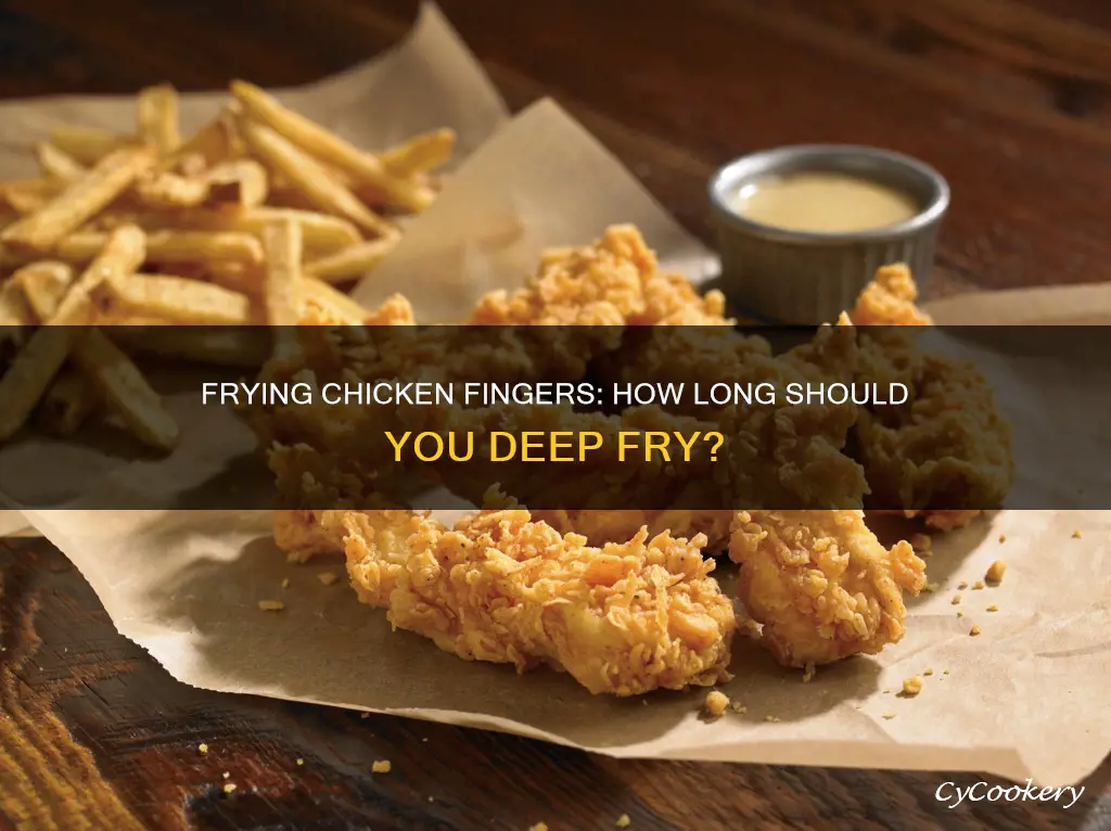 how long to fry chicken fingers in a deep fryer