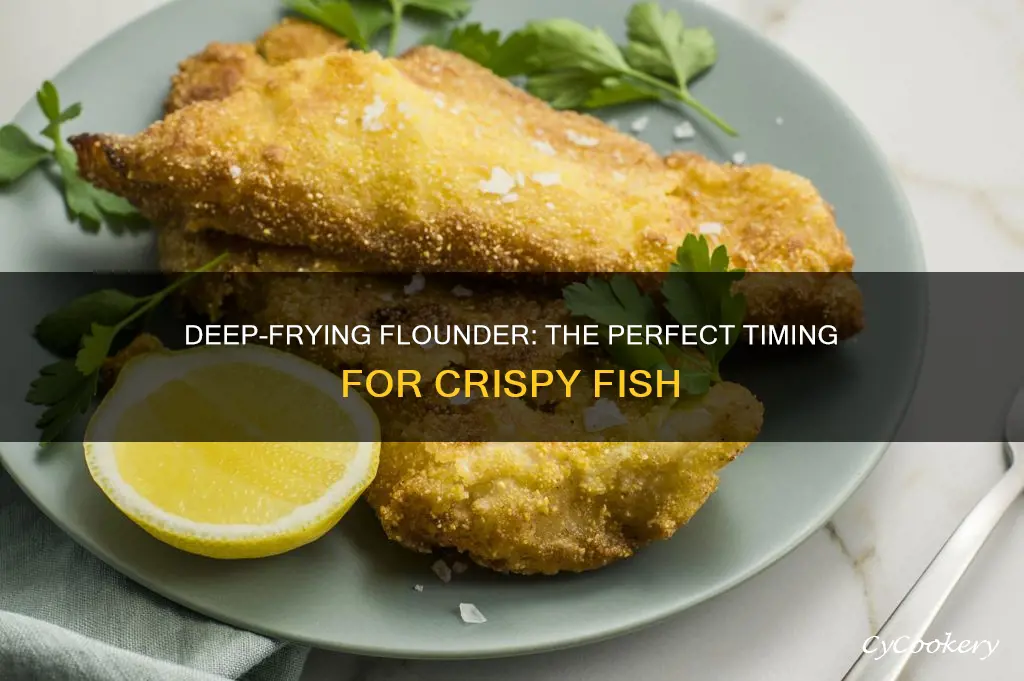 how long to fry flounder in deep fryer