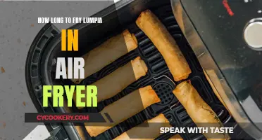 Frying Lumpia: Air Fryer Time and Temperature Guide