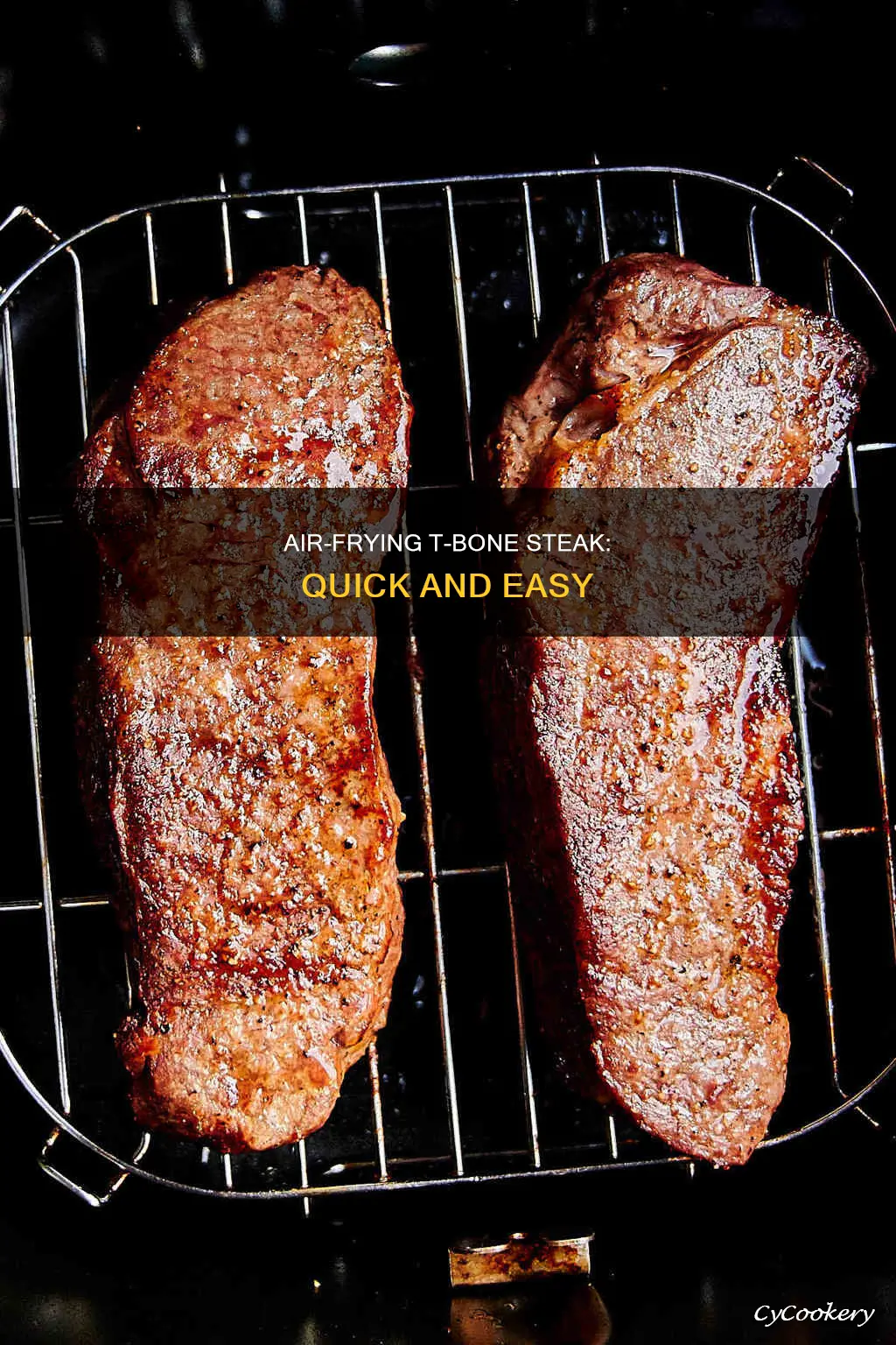 how long to fry t bone steak in air fryer