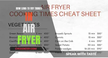 Air Fryer Cooking Times: How Long to Fry Different Foods