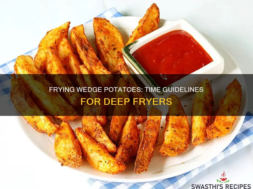 how long to fry wedge potatoes in deep fryer