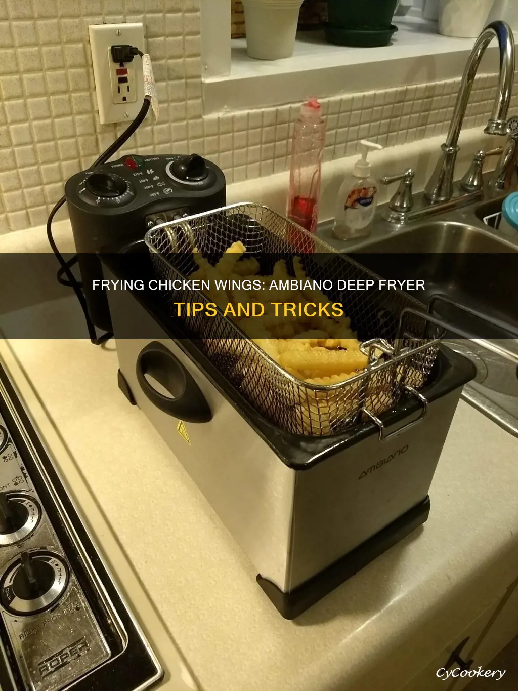 how long to fry wings ambiano deep fryer