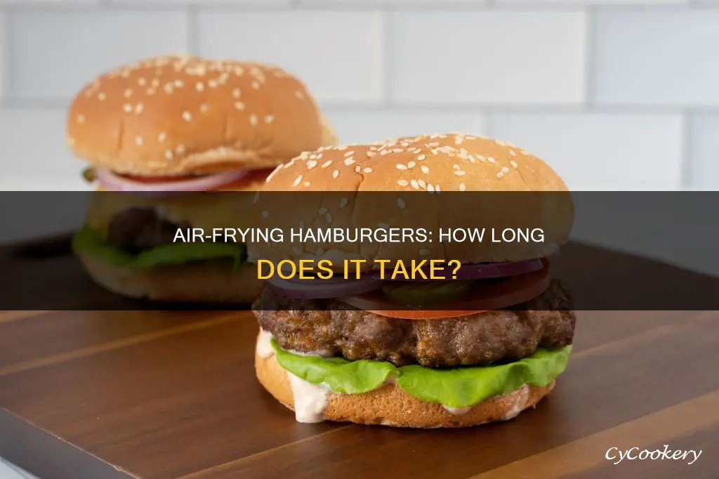 how long to hamburgers in air fryer