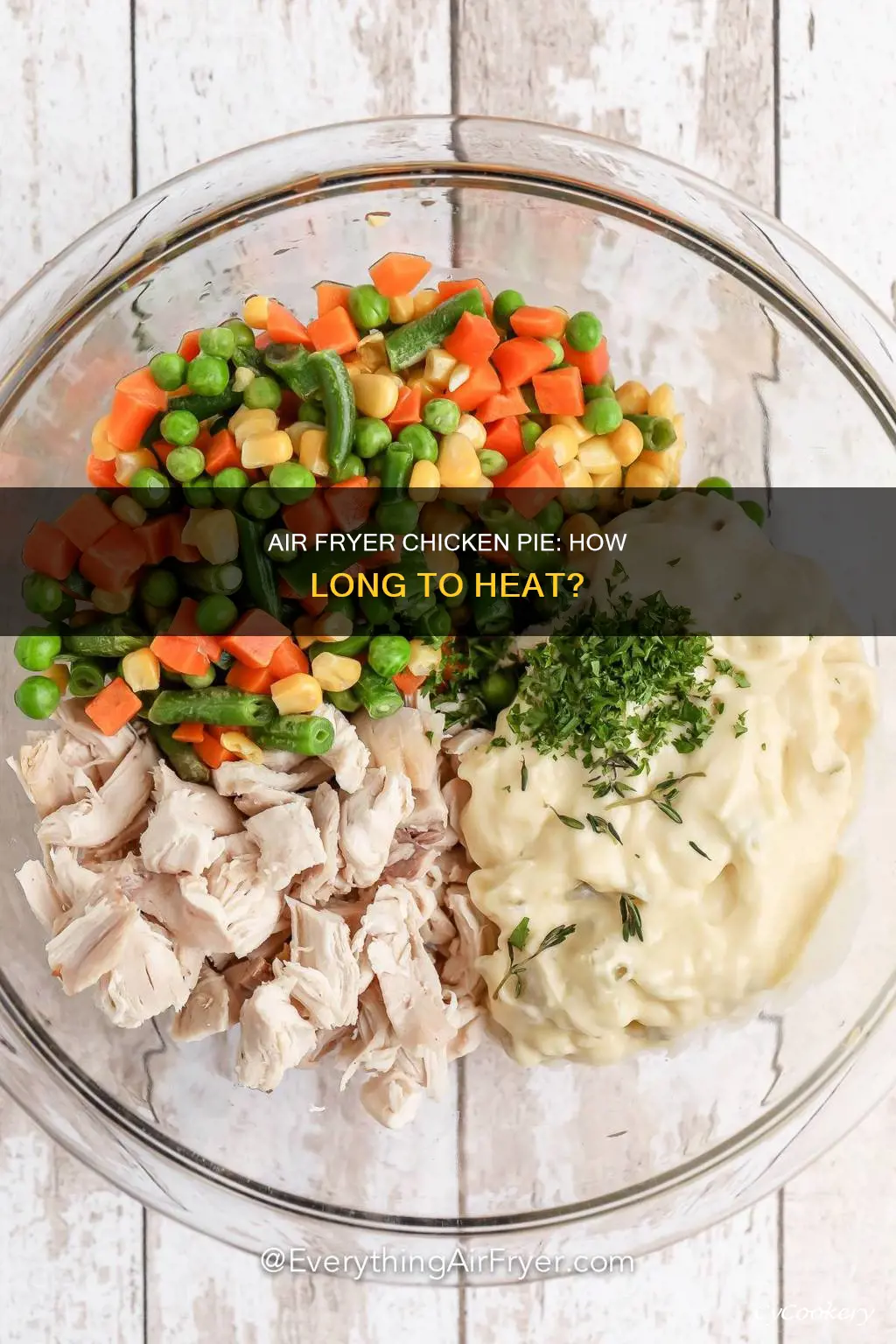 how long to heat chicken pie in air fryer