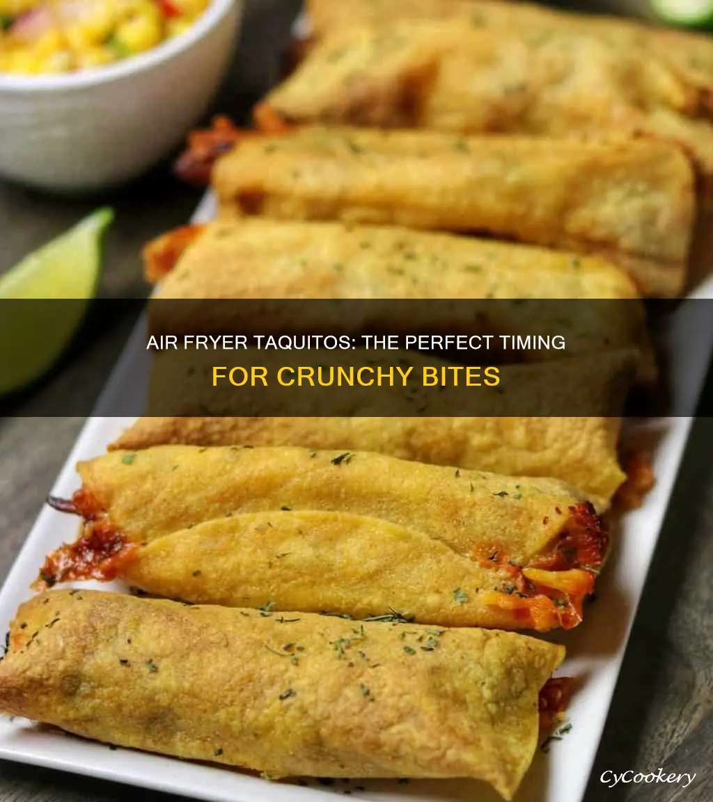 how long to heat taquitos in air fryer