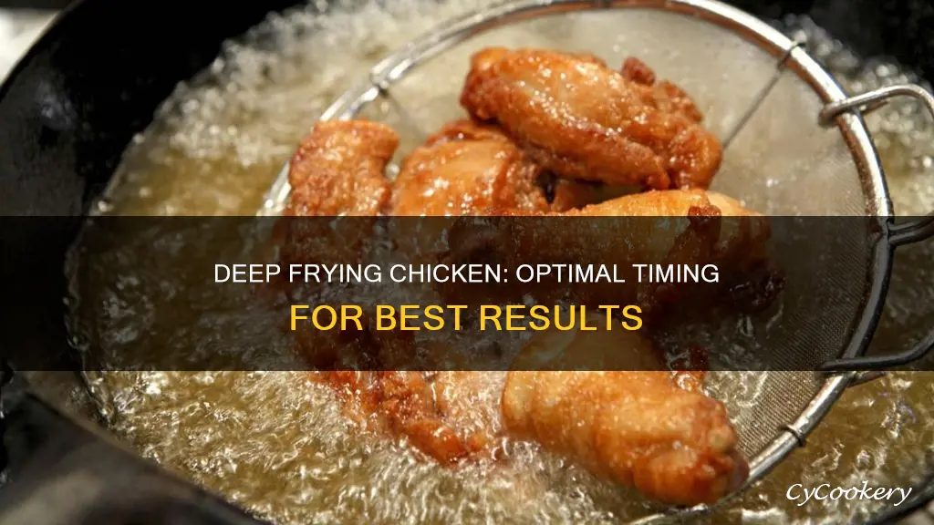 how long to keep chicken in deep fryer