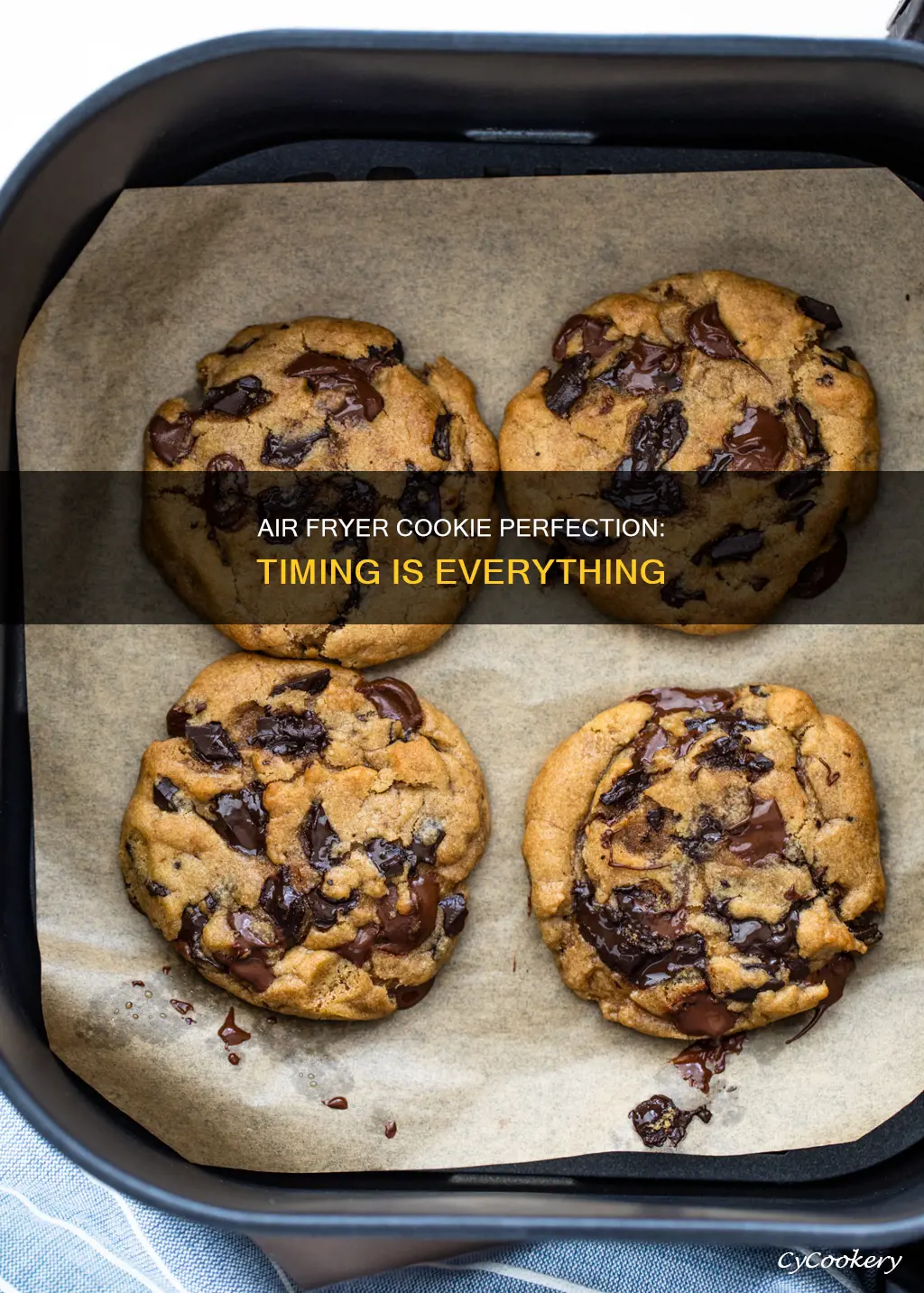 how long to leave cookies in air fryer