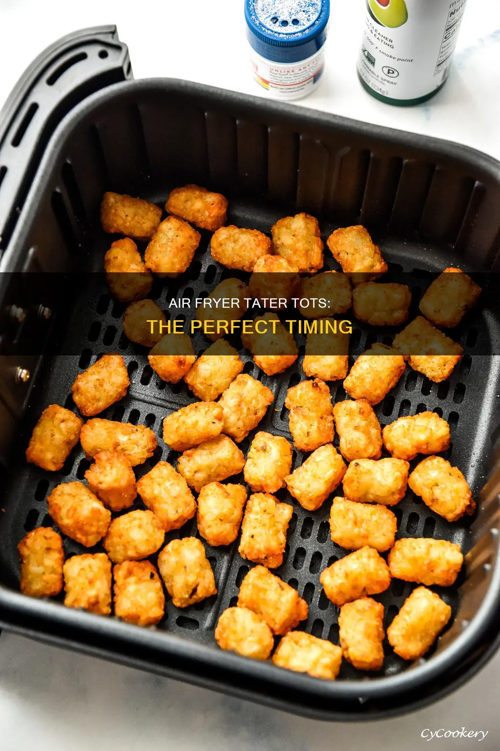 how long to leave frozen tater tots in air fryer