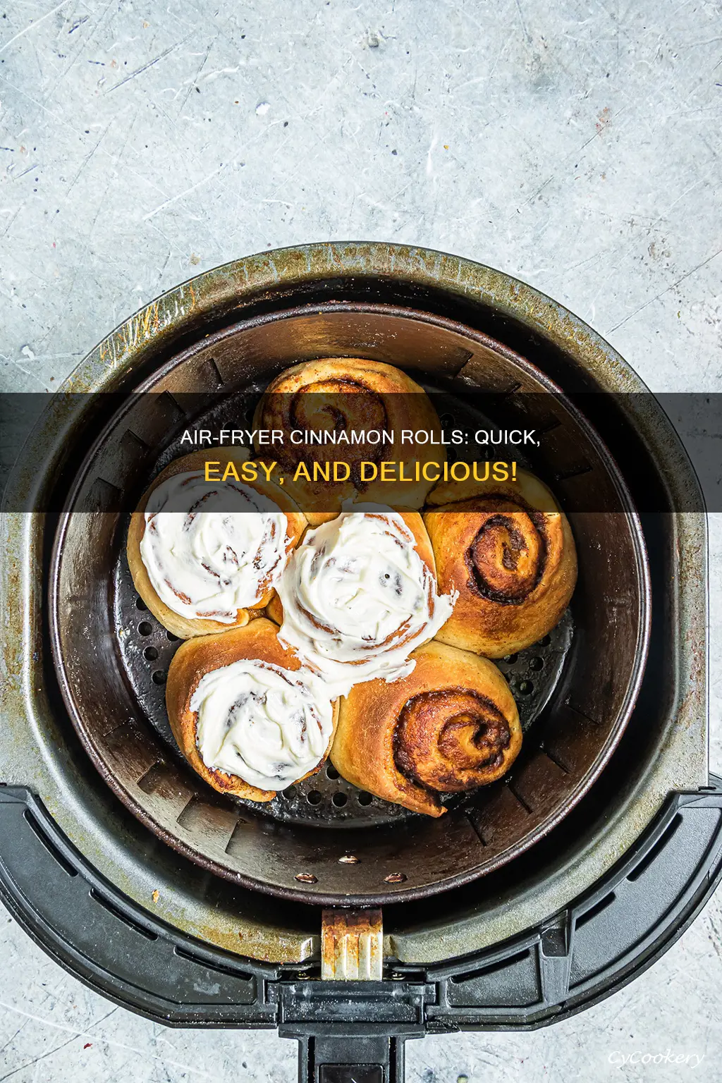 how long to make cinnamon rolls in air fryer