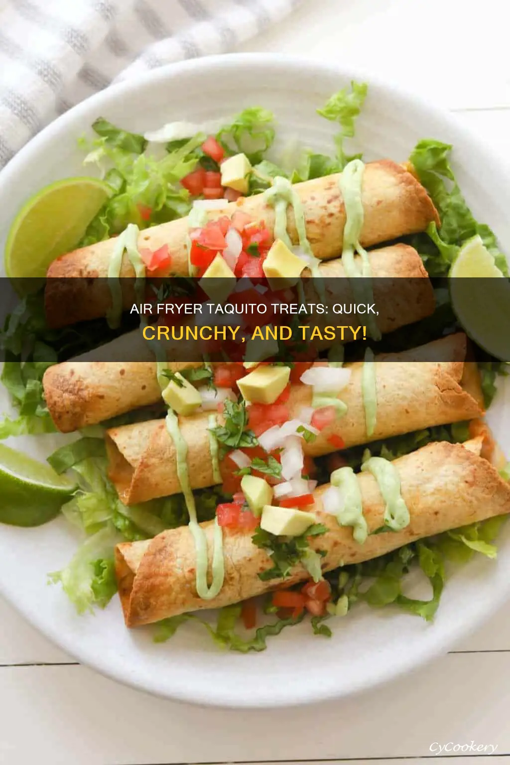 how long to make flout tortilla taquitoes air fryer