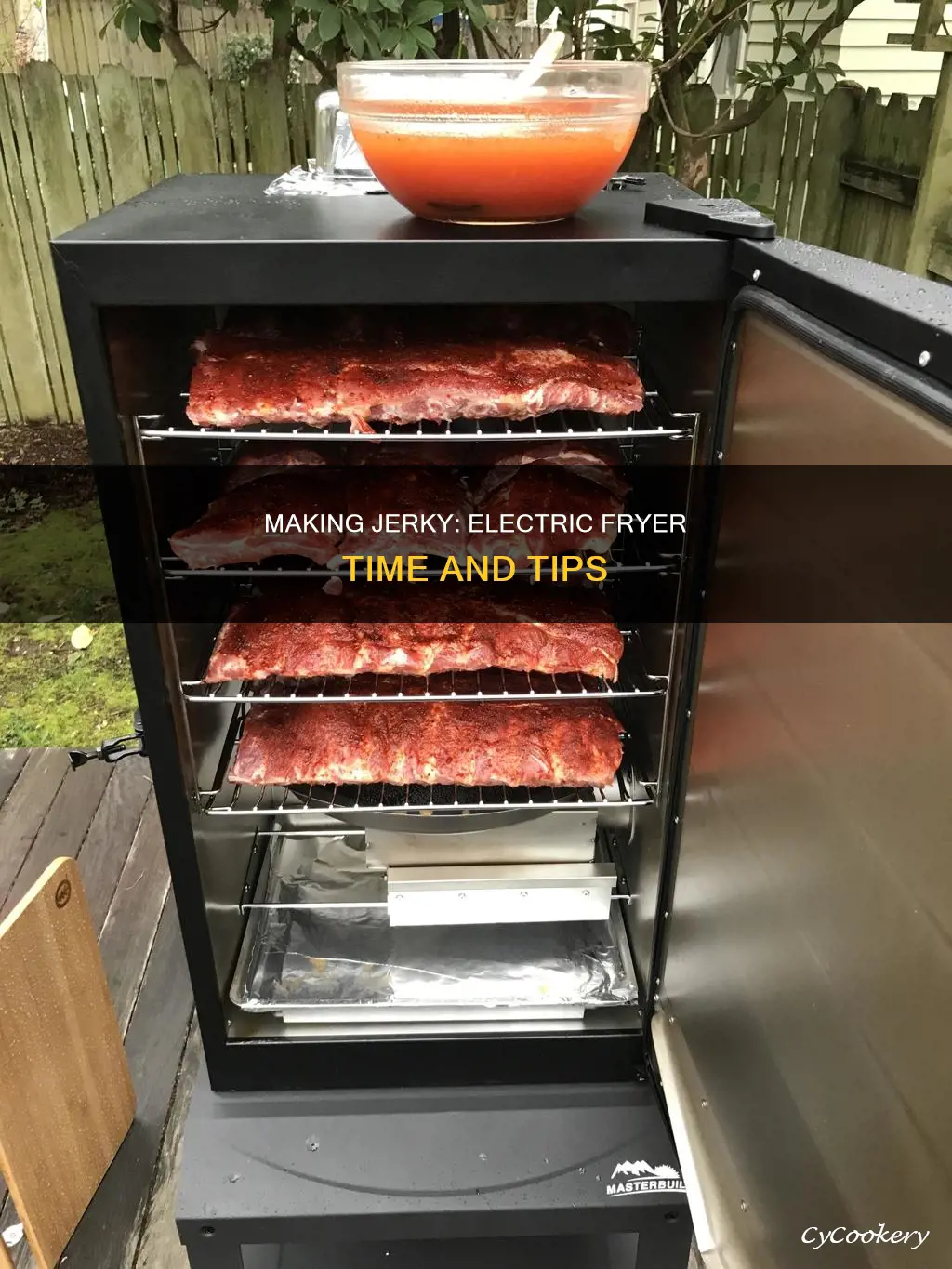 how long to make jerky in a electric fryer