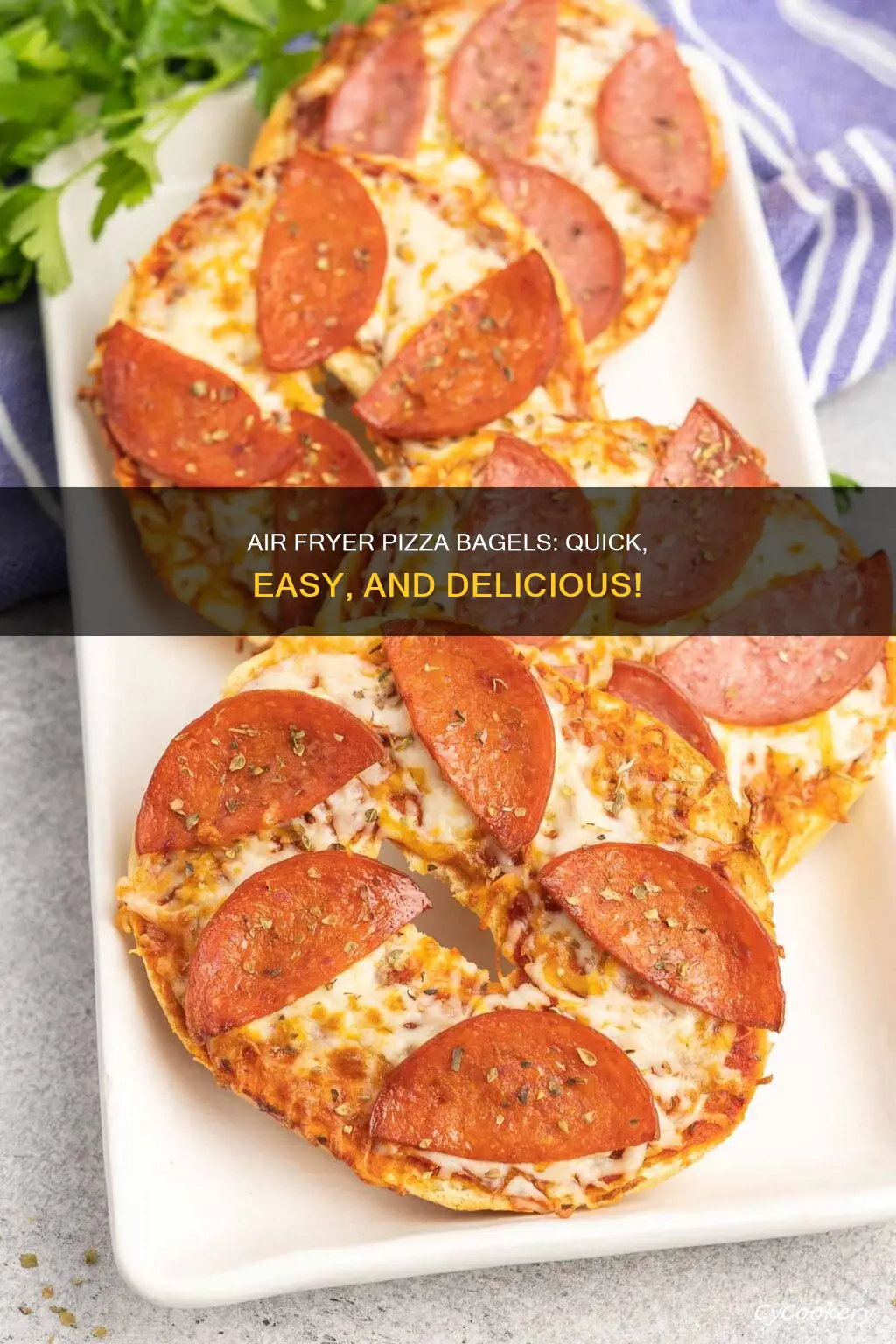 how long to make pizza bagels in air fryer