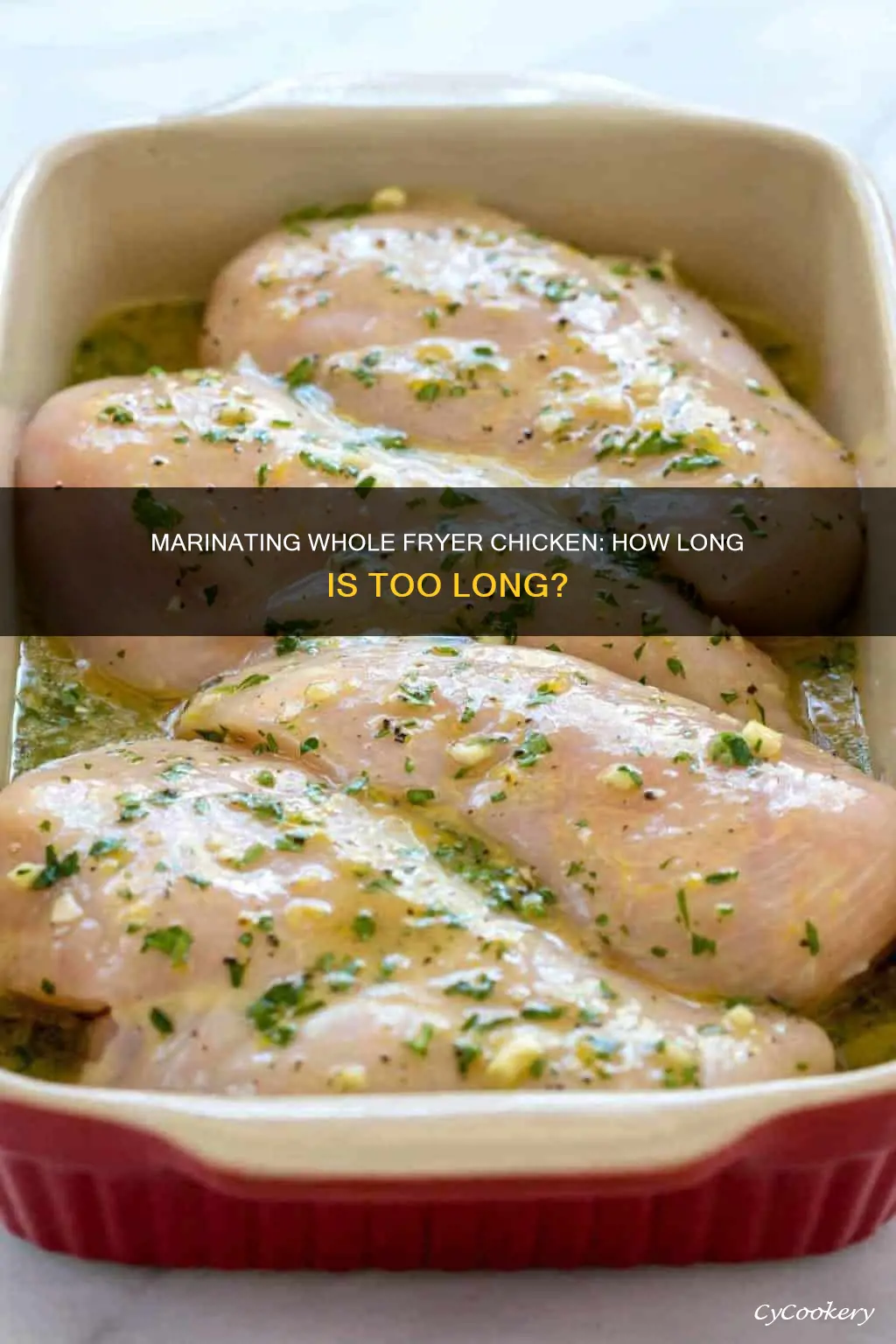 how long to marinate whole fryer chicken