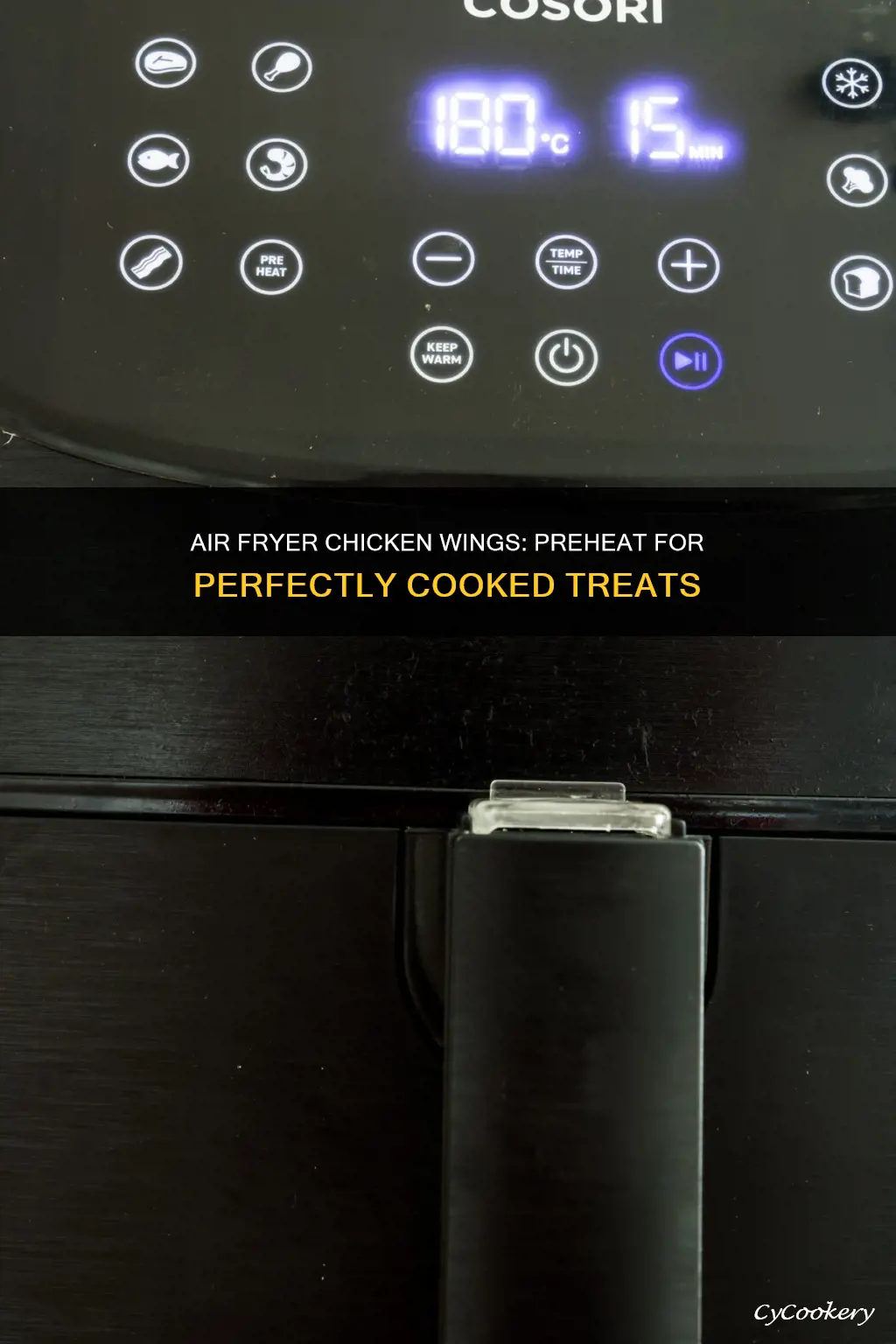 how long to preheat air fryer for chicken wings