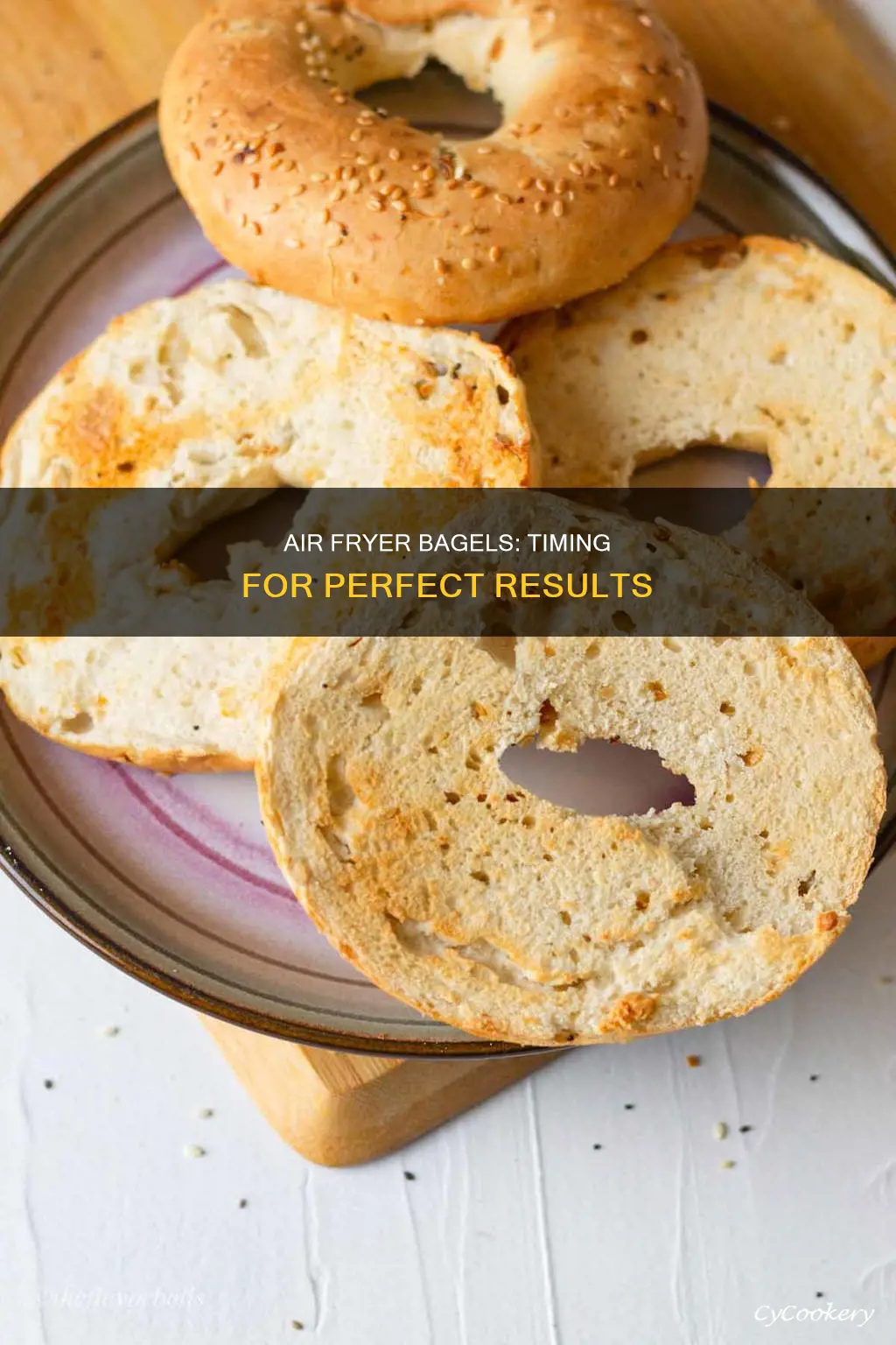 how long to put a bagel in air fryer