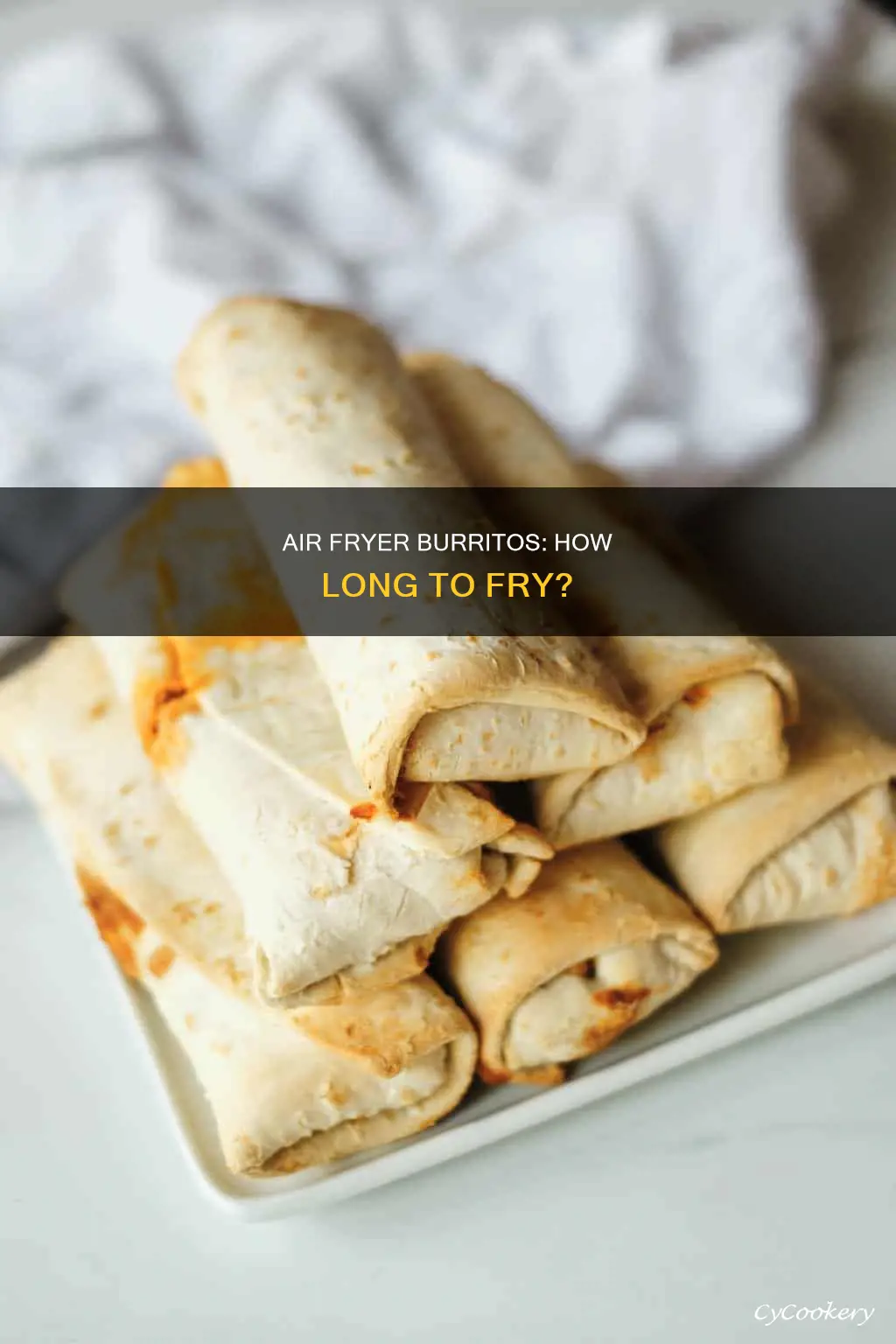 how long to put a burrito in the air fryer