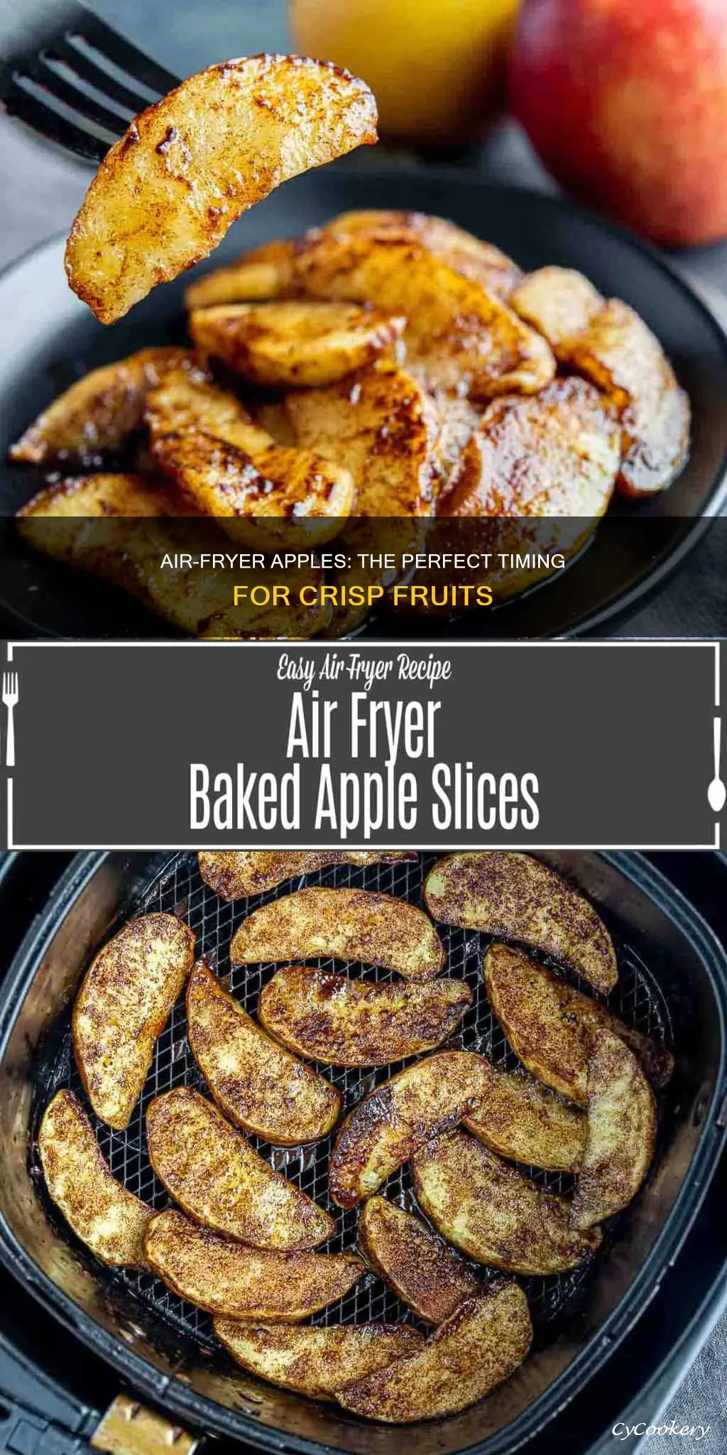 how long to put apples in air fryer