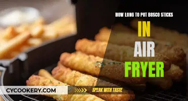 Bosco Sticks: Air Fryer Cooking Time and Tips