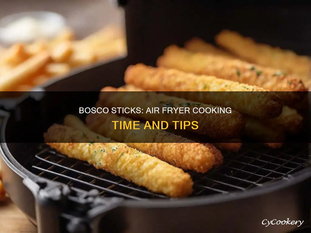 how long to put bosco sticks in air fryer