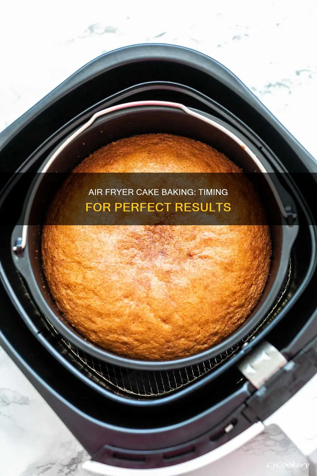 how long to put cake in air fryer