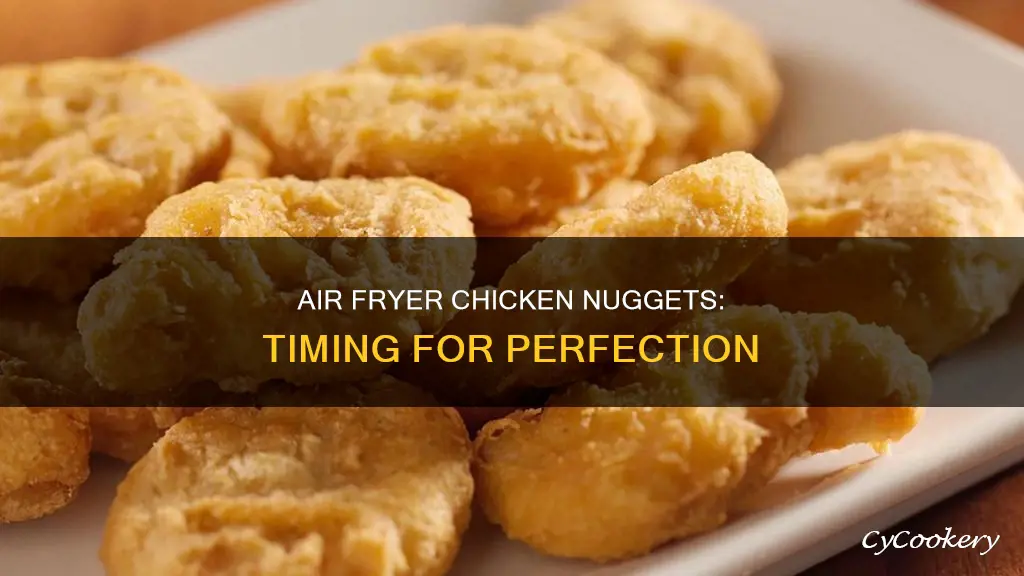 how long to put chicken nuggets in the air fryer