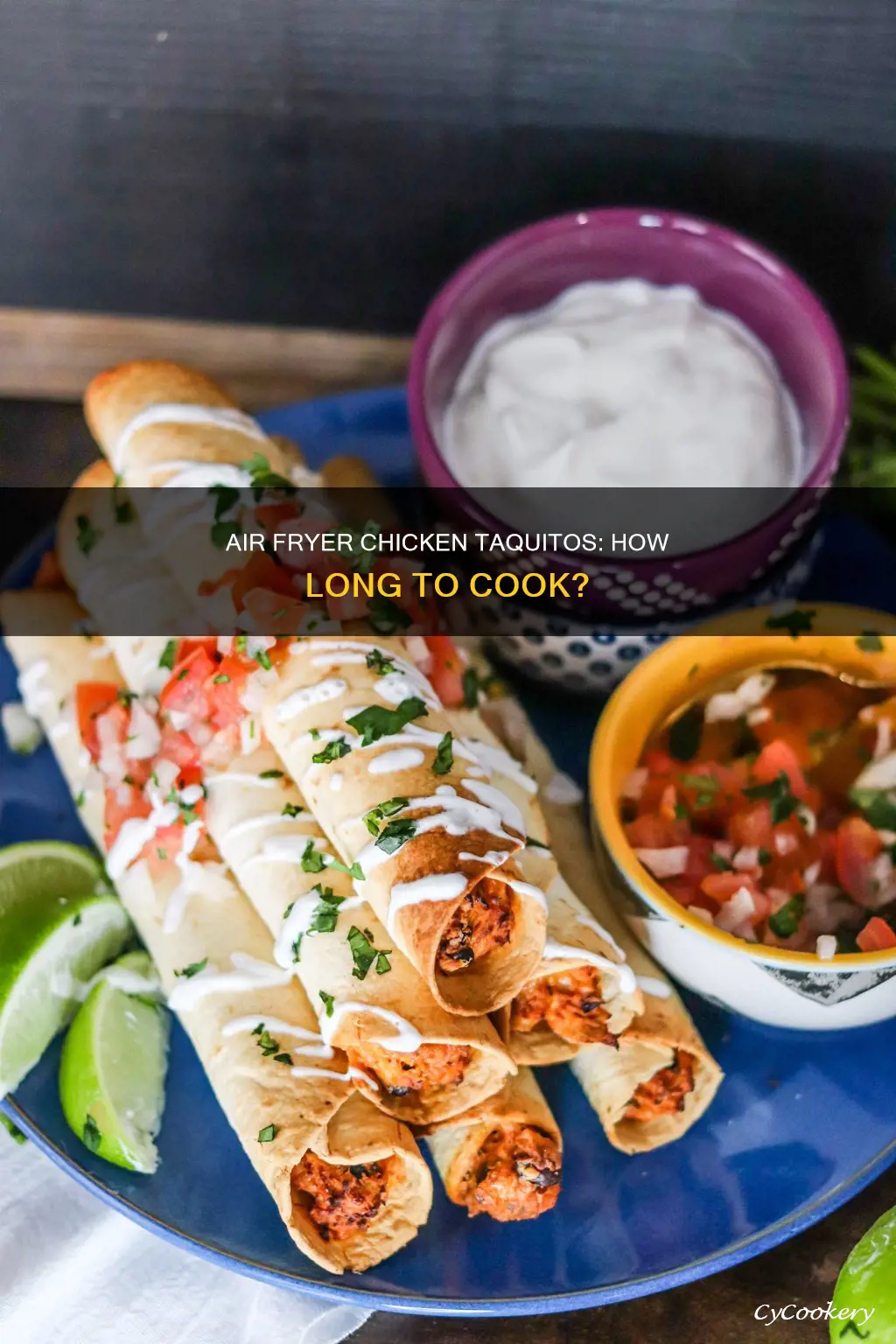 how long to put chicken taquitos in air fryer