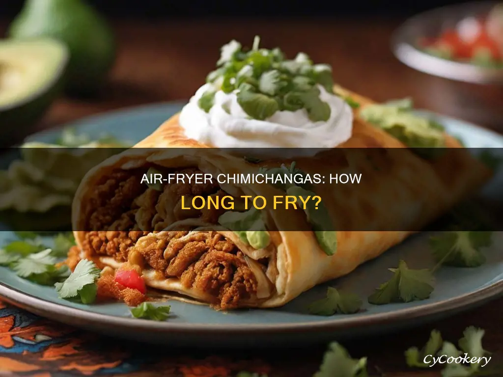 how long to put chimichangas in air fryer