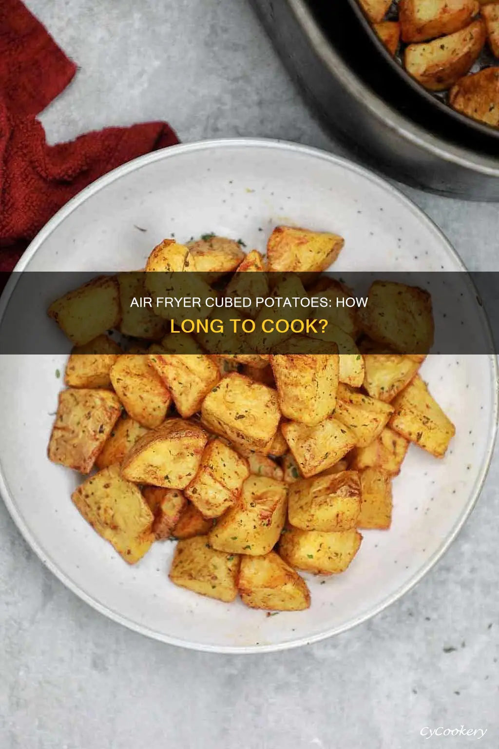 how long to put cubed potatoes in air fryer