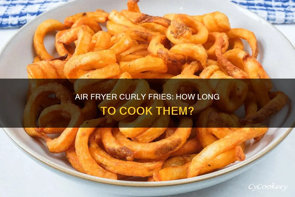 how long to put curly fries in air fryer