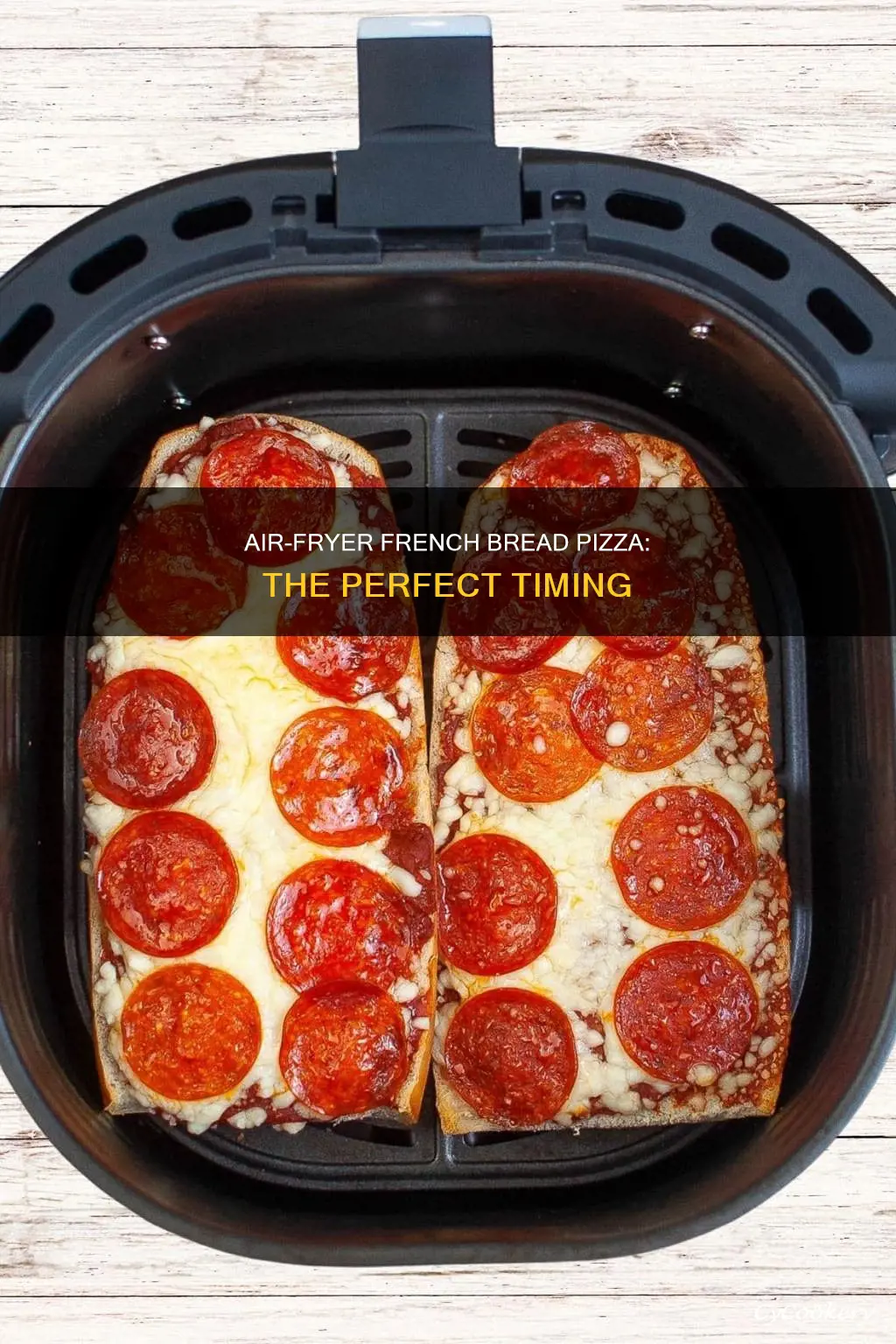 how long to put french bread pizza in air fryer