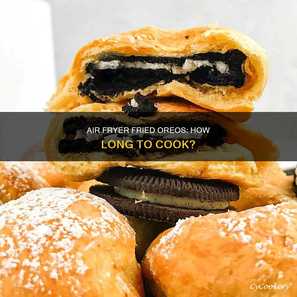 how long to put fried oreos in air fryer