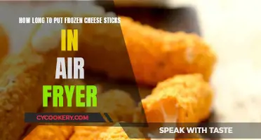 Air Fryer Frozen Cheese Sticks: How Long?