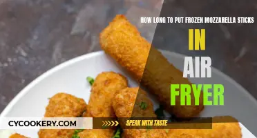 Mozzarella Sticks: Air Fryer Cooking Time from Frozen