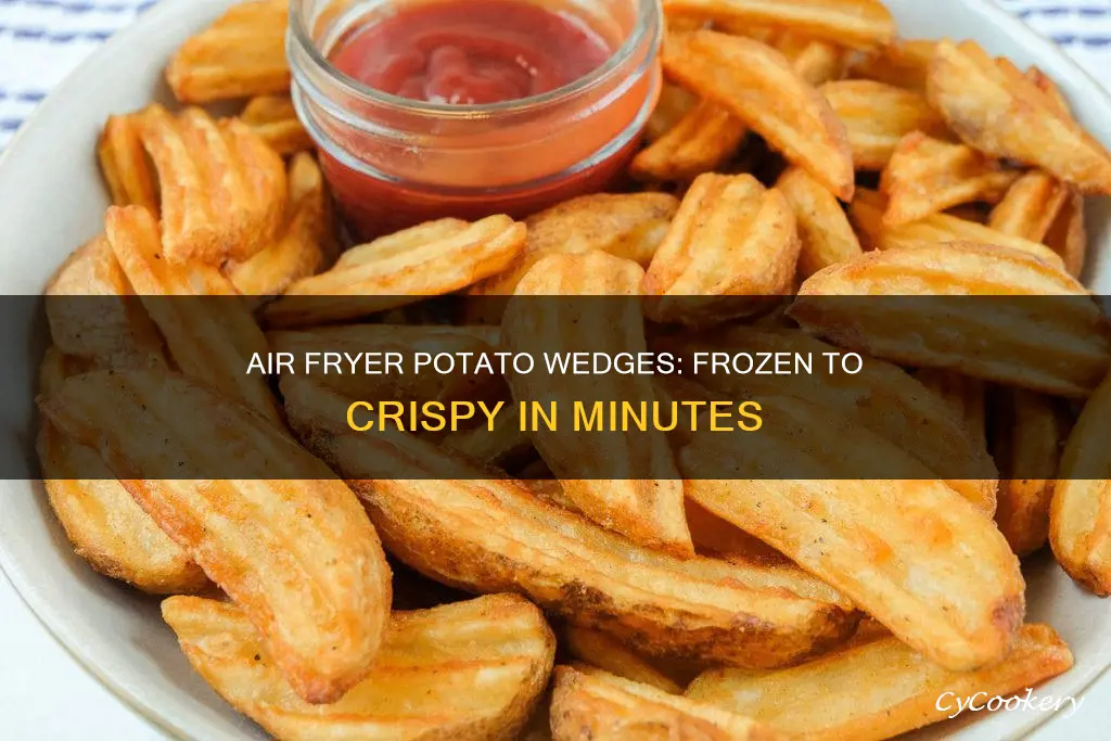 how long to put frozen potato wedges in air fryer